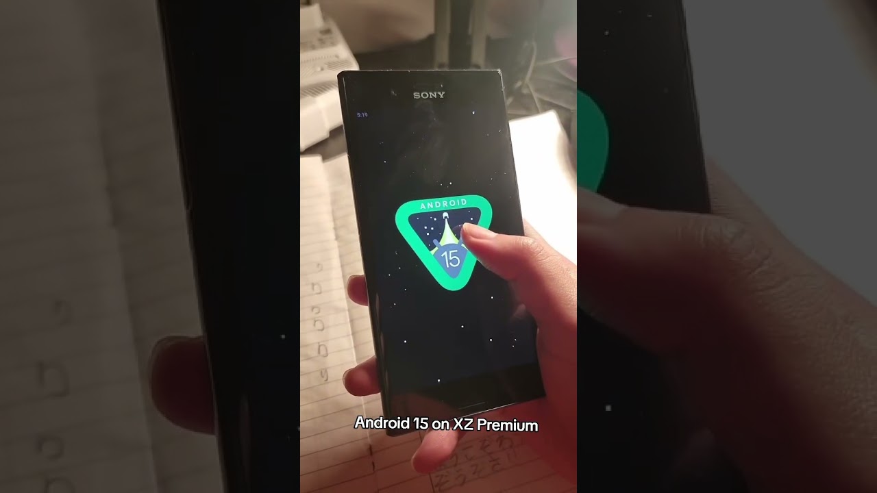 Android 15 on sony XZ premium #smartphone #android15 #sonyxzpremium