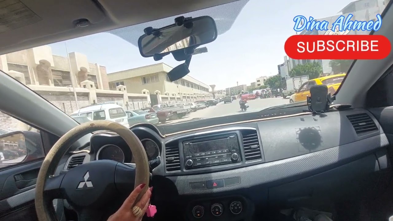تعليم قيادة السيارات الأوتوماتيك للمبتدئين والتفاعل مع الطريق @dinaahmeddriving