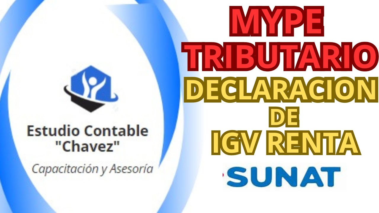 DECLARACION DE IGV RENTA MENSUAL MYPE TRIBUTARIO - BIEN EXPLICADO 2024