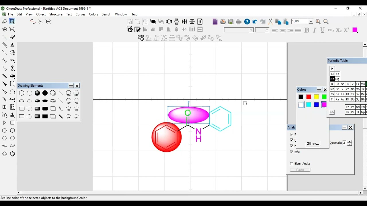 Colorful ChemDraw Collections | Chemdraw Drawing | Colours