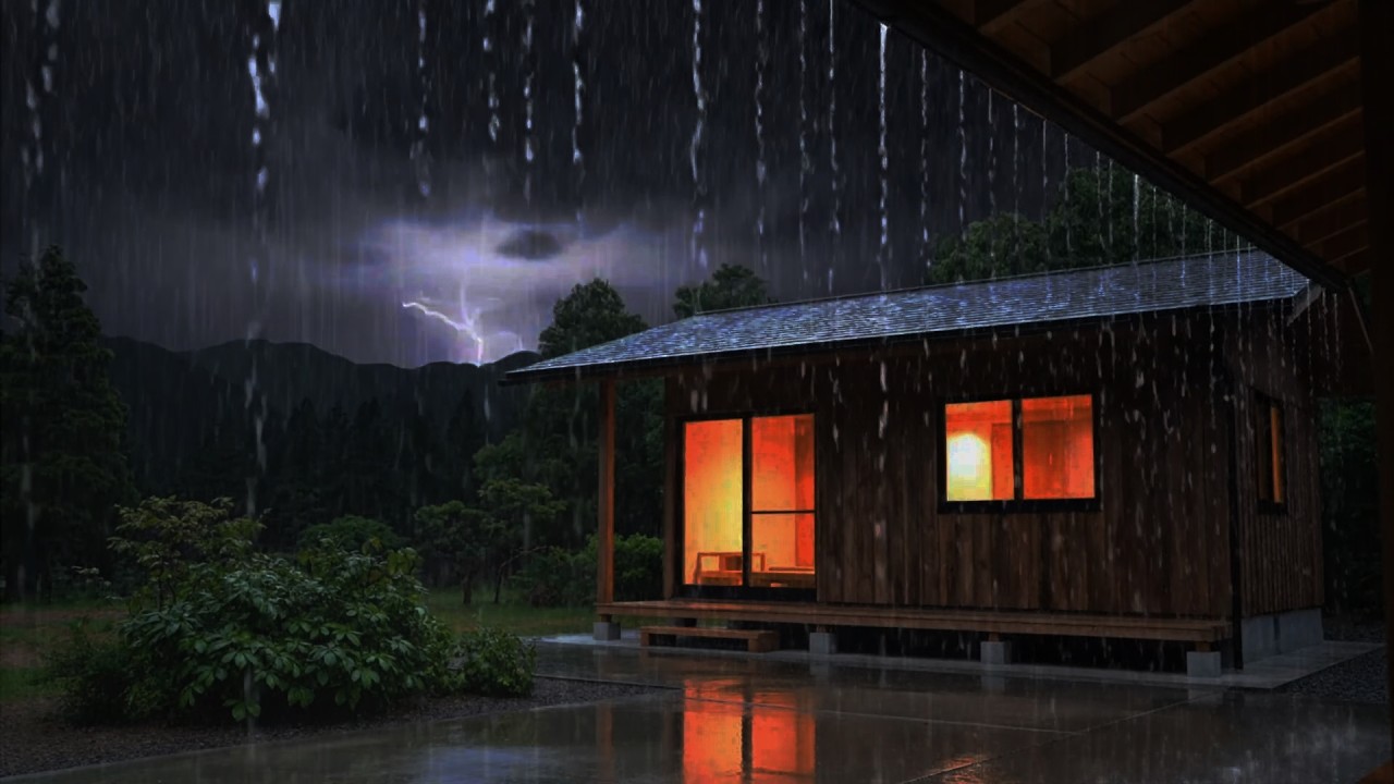 3 Minutes to Deep Sleep Now: Heavy Rain on a Metal Roof & Deep Thunder for Insomnia