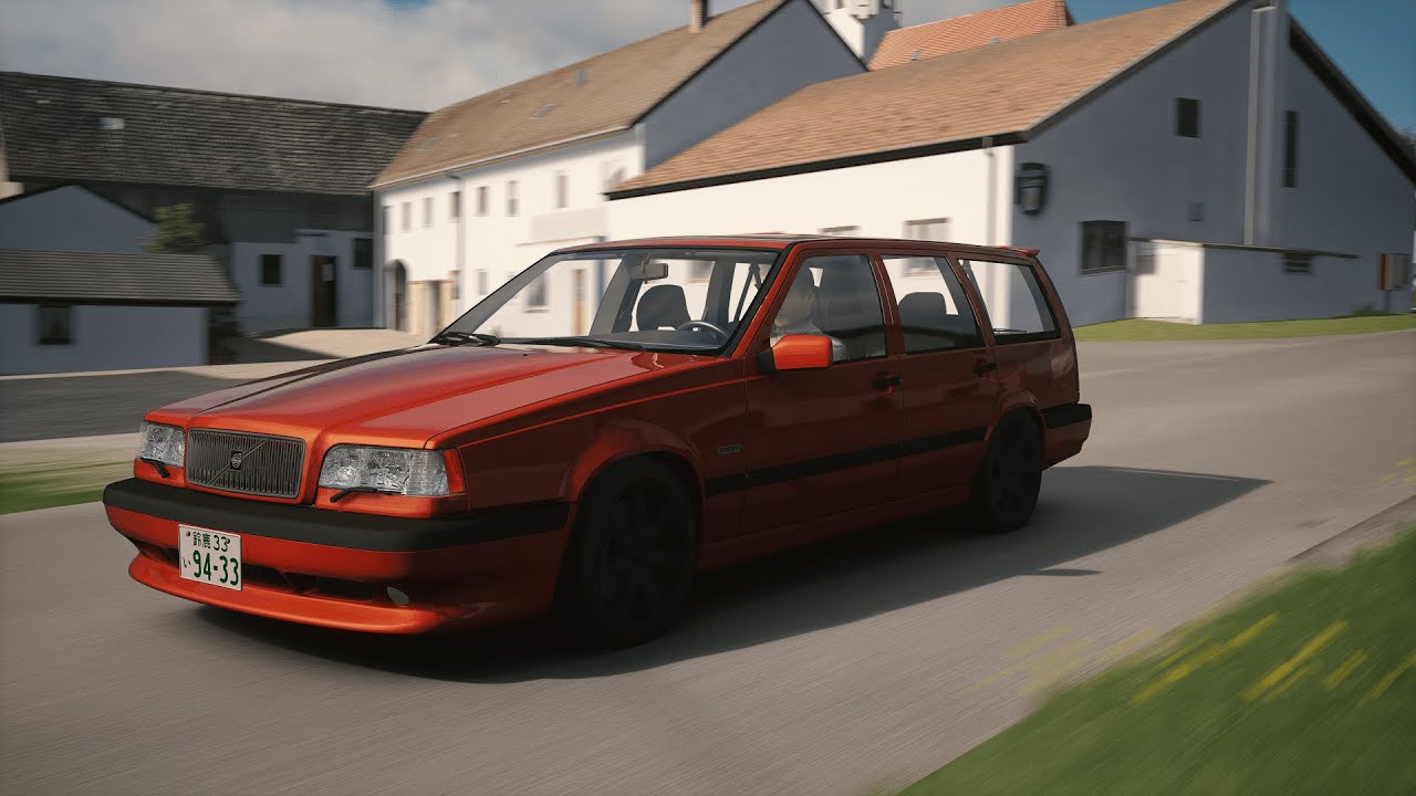 Assetto Corsa Volvo 850 r German Country Side Sunday drive.