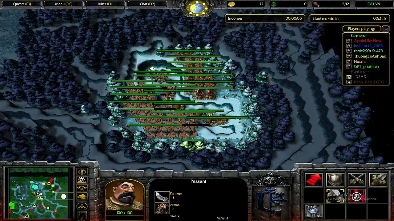 Warcraft 3 Farmer Vs Hunter #68