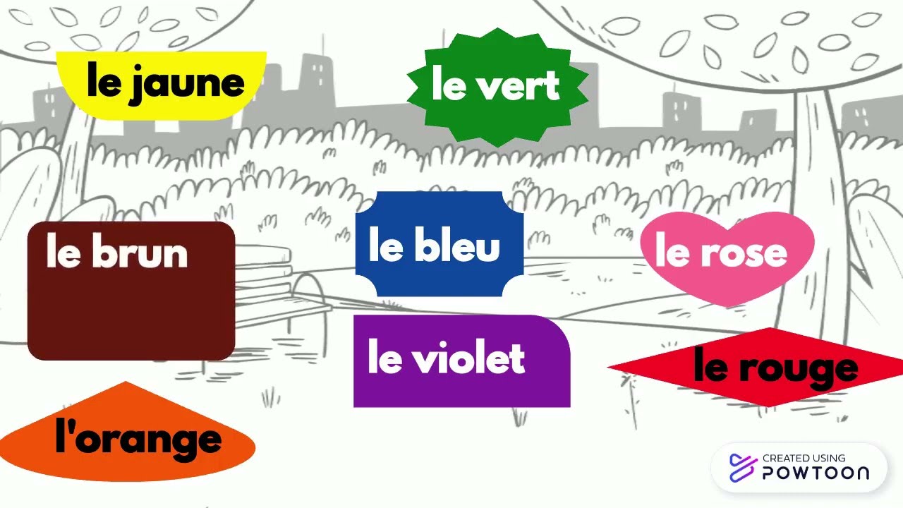 Colour adjectives in French