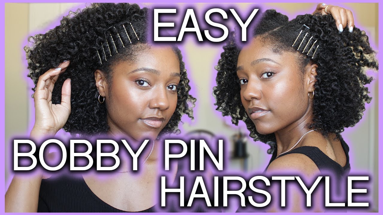 (QUICK) Bobby Pin Hairstyle for Short/Medium Natural Hair!