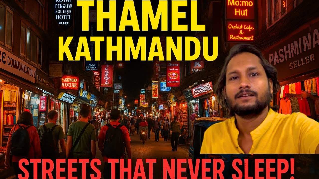 Walking streets Thamel Kathmandu Nightlife 2025 | Midnight Temptation The City Walking tour 4k Nepal