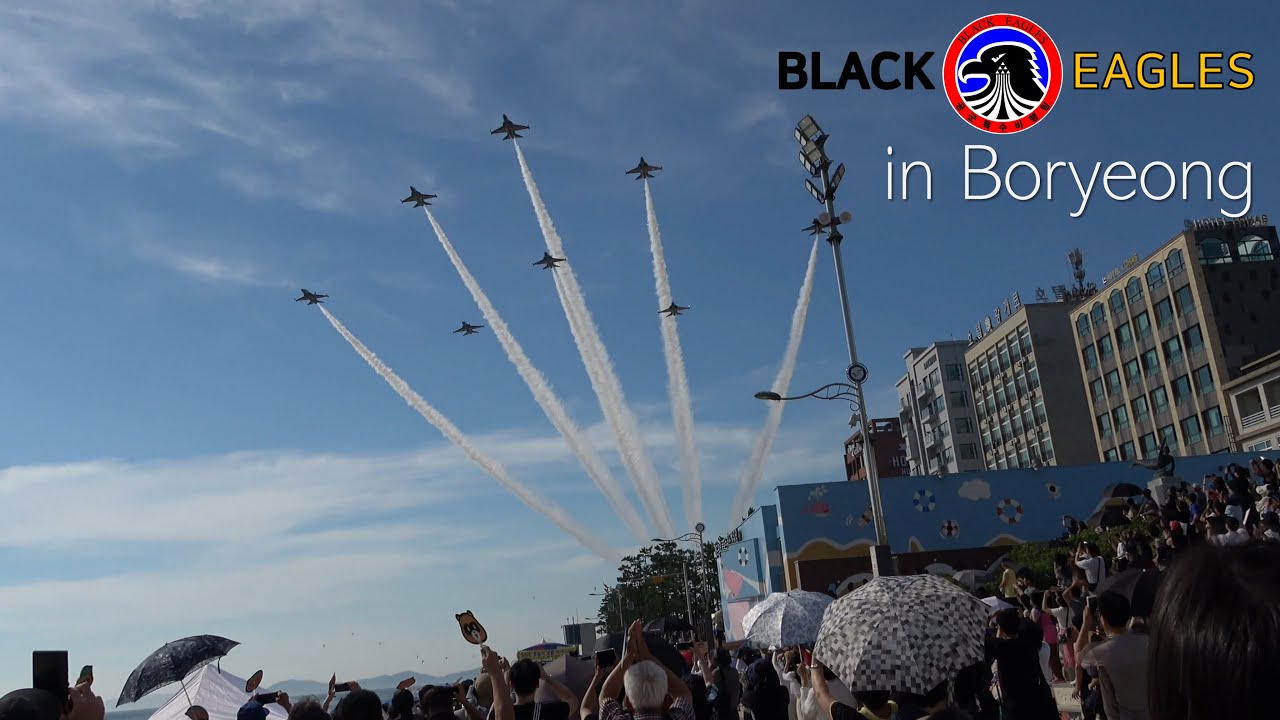 [2025 보령머드축제] 블랙이글스 에어쇼 Full Display High Show Black Eagles Airshow in Boryeong Mud Festival