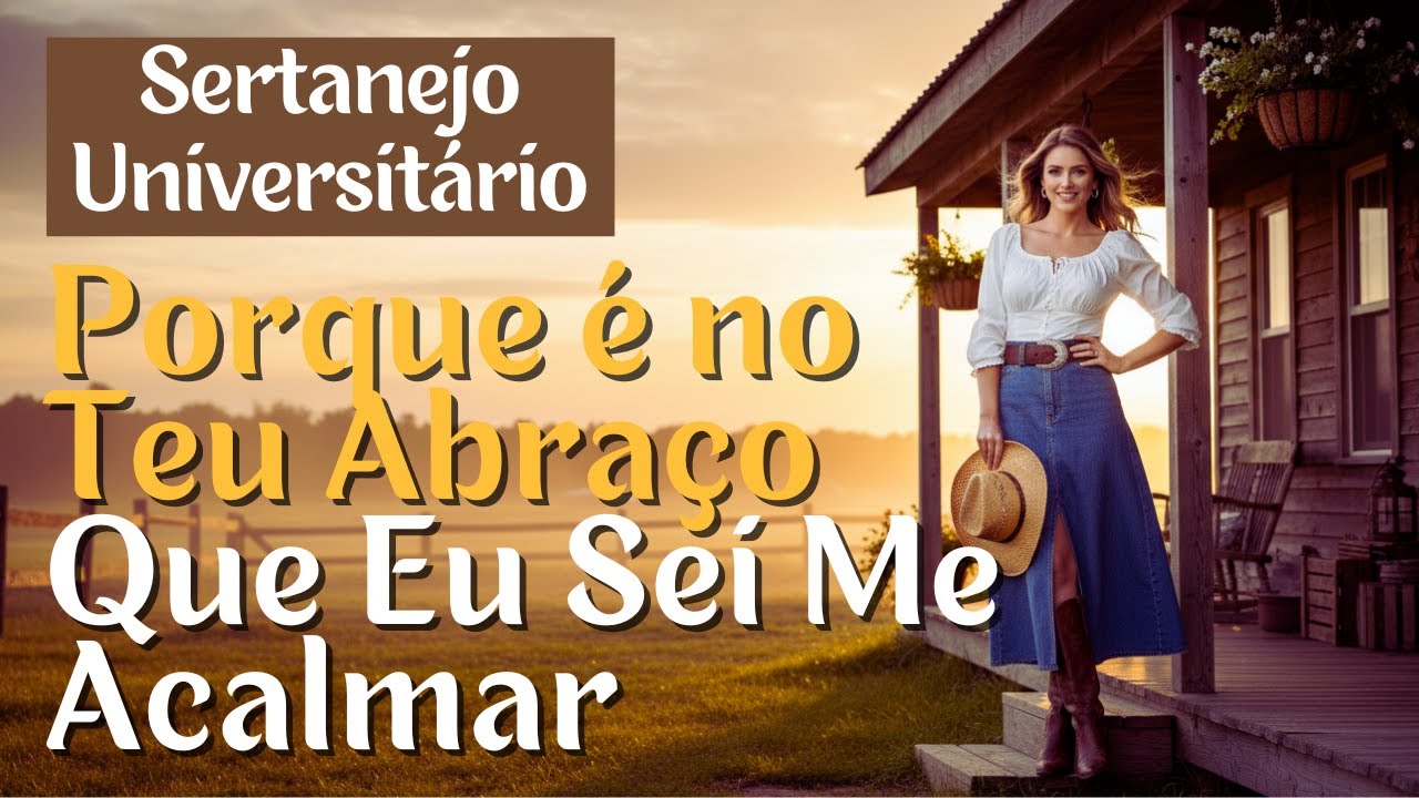 MÚSICAS SERTANEJO UNIVERSITÁRIO | Porque é no Teu Abraço Que Eu Sei Me Acalmar