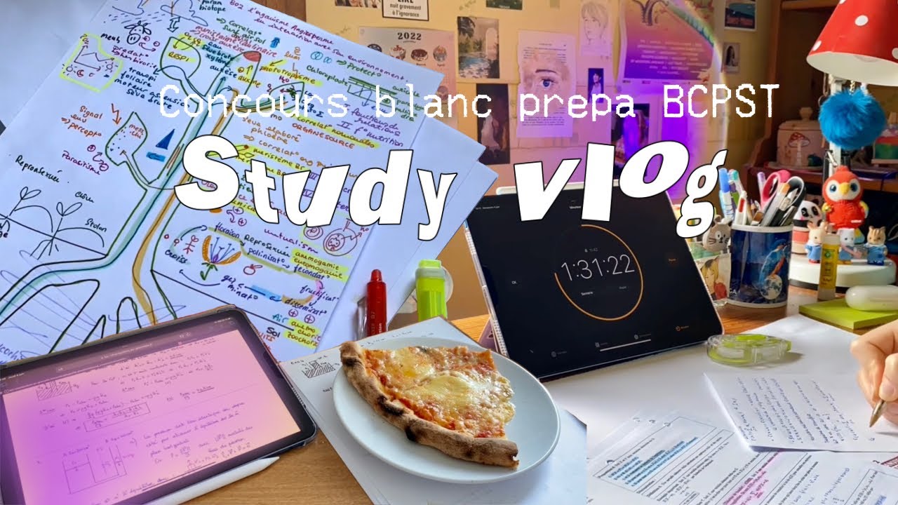 vlog ⏱️ concours blancs en pr&eacute;pa BCPST | study vlog + d&eacute;sint&eacute;gration