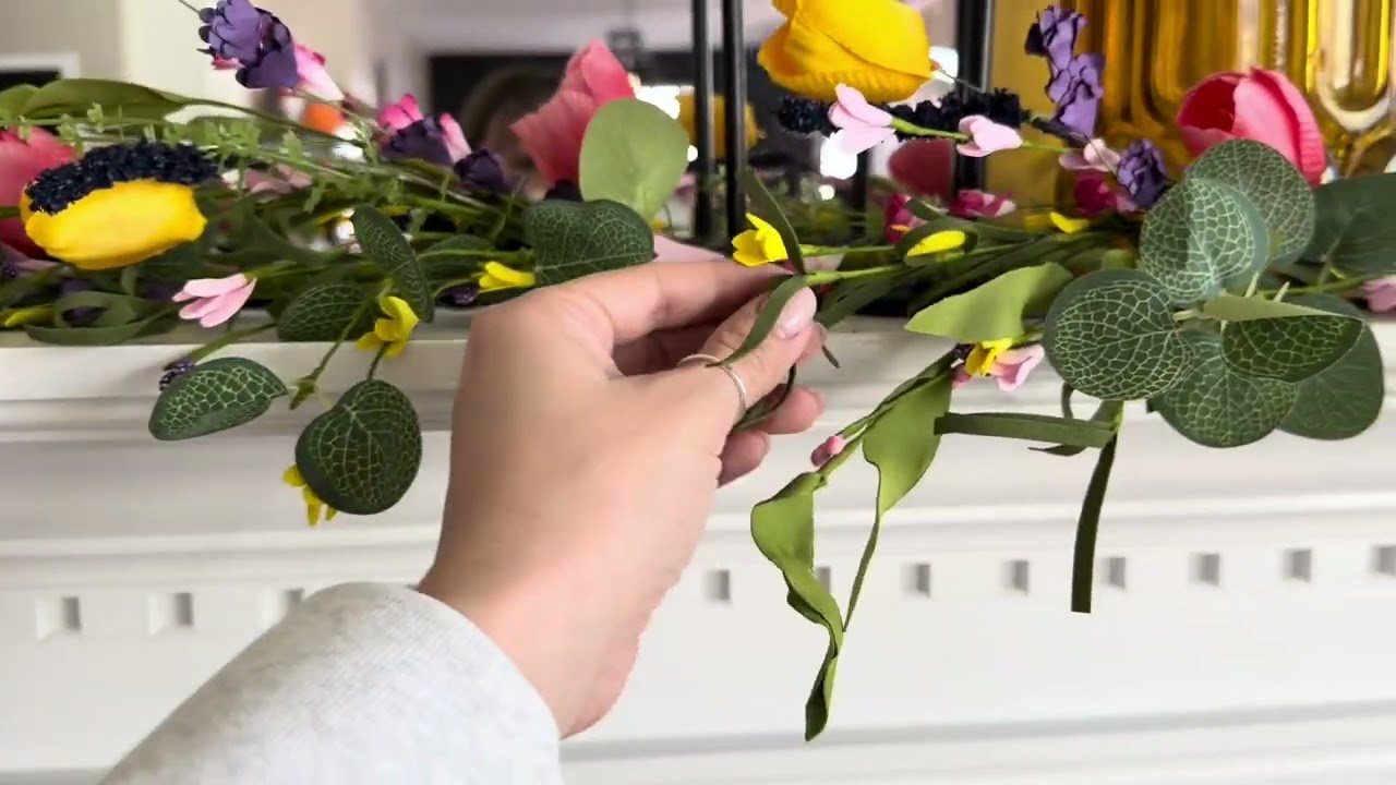 6FT Tulip Flower Garland with Eucalyptus Overview | Honest thoughts, worth it? #ad #amazoninfluencer