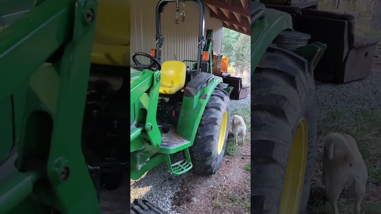 How to open the hood on a John Deere 4044