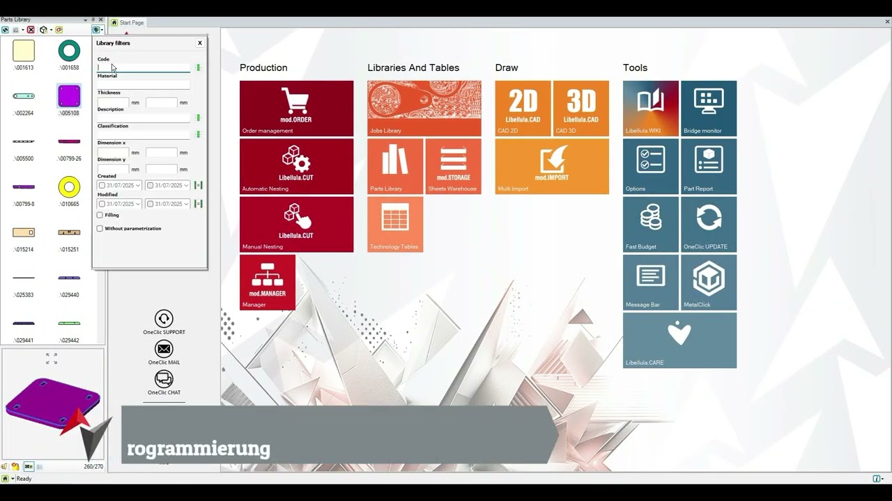 CALCULATE -  BEND -  JOBSHOP -  SORTING