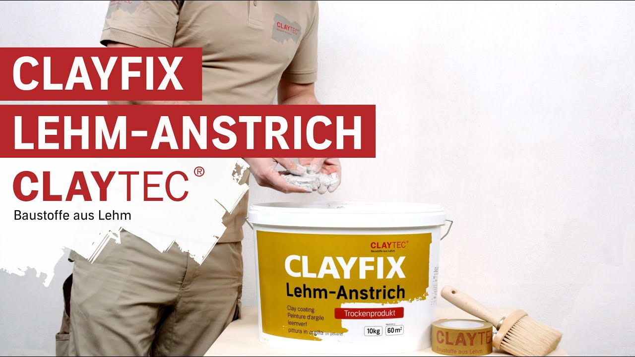 CLAYTEC Anwendungsvideo: CLAYFIX Lehm-Anstrich