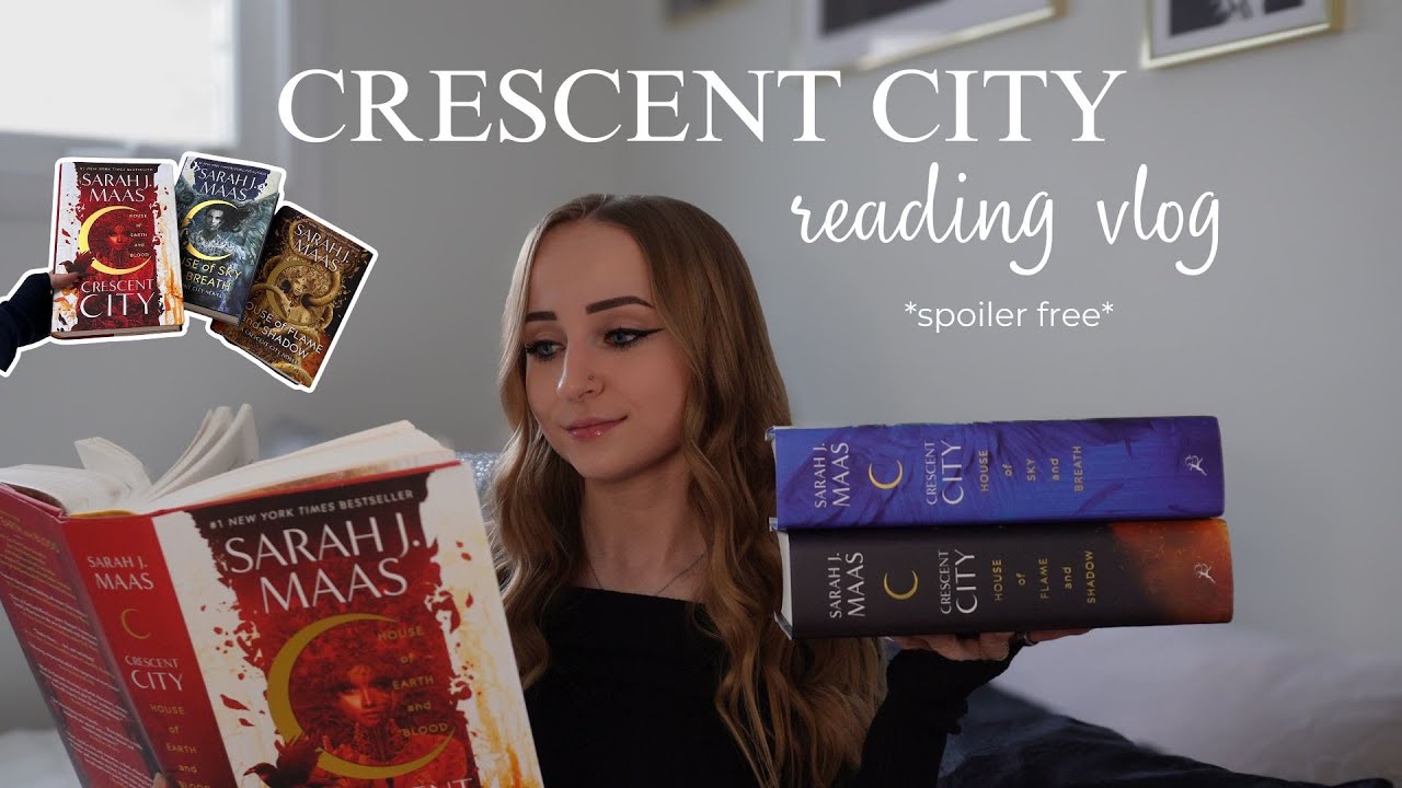 reading CRESCENT CITY for the first time 🌙📖 *spoiler free reading vlog*