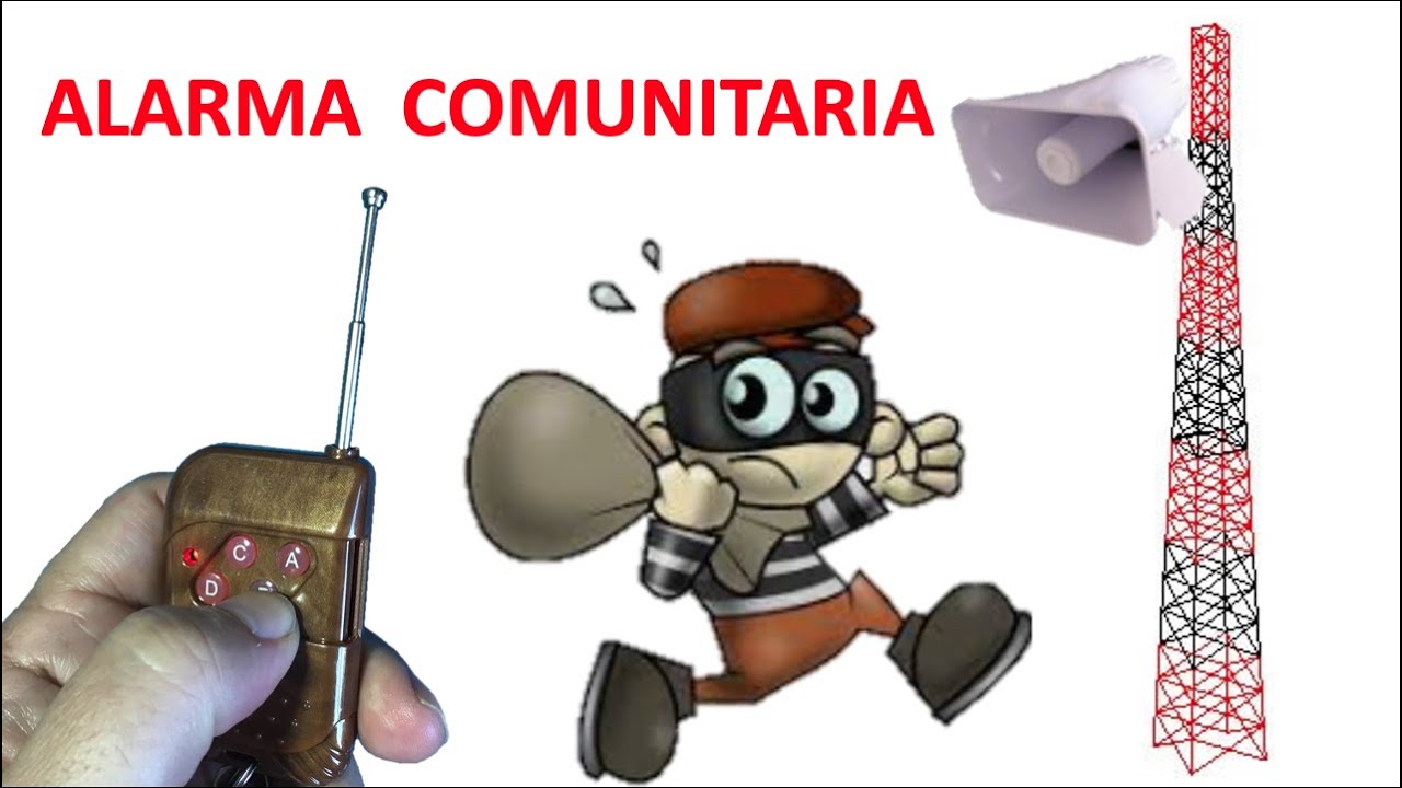 ✅ Alarma Comunitaria para Alertar de ladrones y sospechosos, hágala en casa