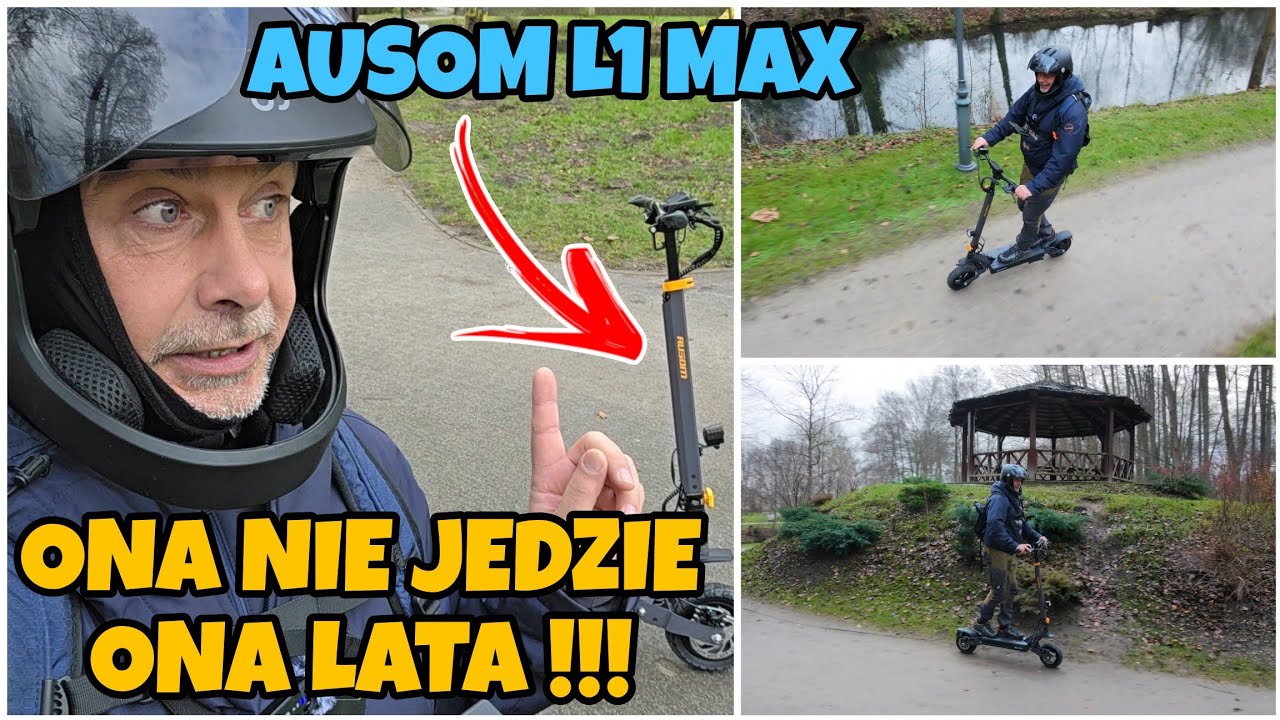 TA HULAJNOGA NIE JEŹDZI !!! ONA PO PROSTU LATA !!! AUSOM L1 MAX 