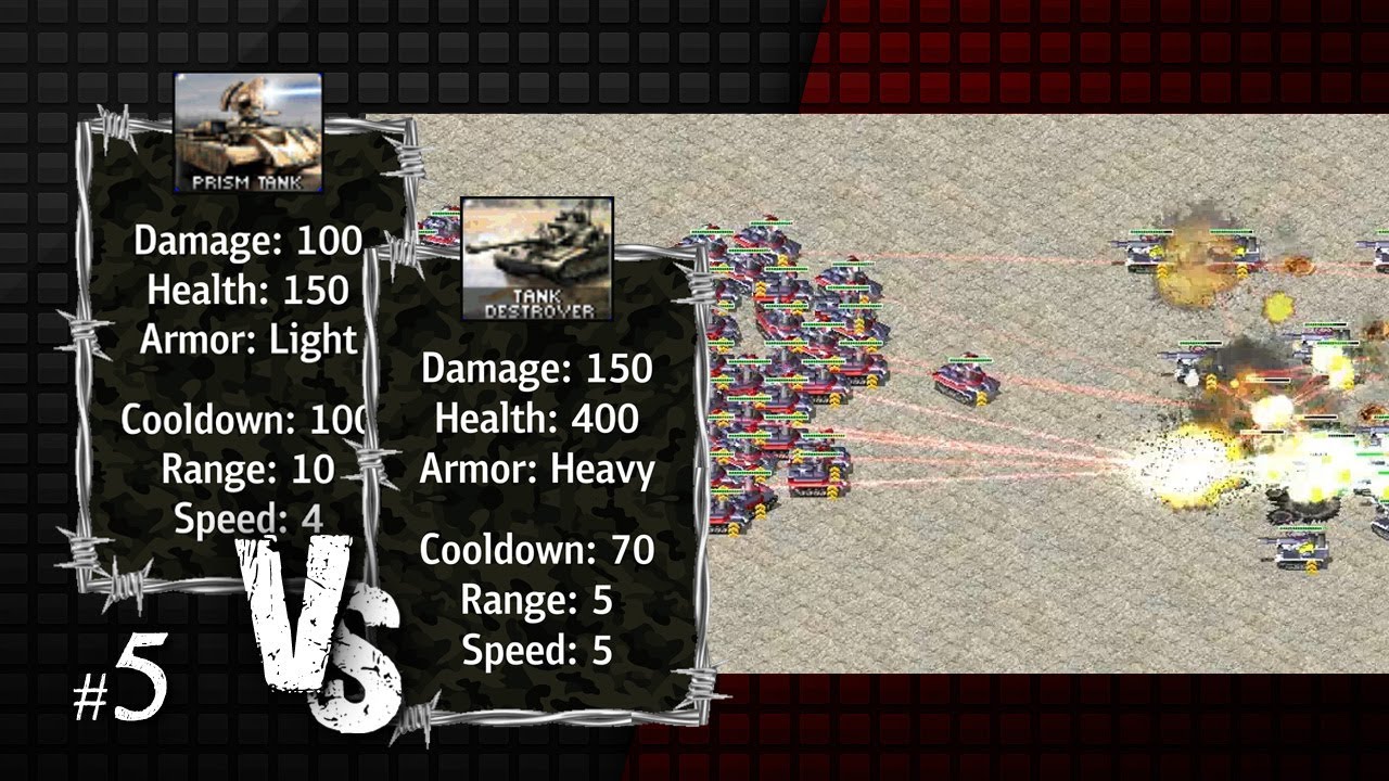 Red Alert 2: YR - Prism Tank vs Tank Destroyer [Battle] #5
