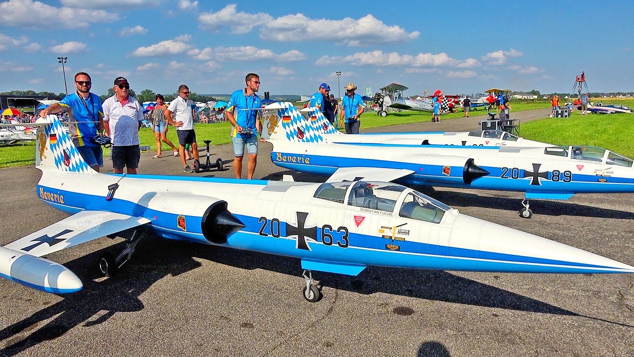 90KG XXXL RC F-104 STARFIGHTER SCALE 1:3 AIRWORLD FORMATION FLIGHT TEAM REDBULL