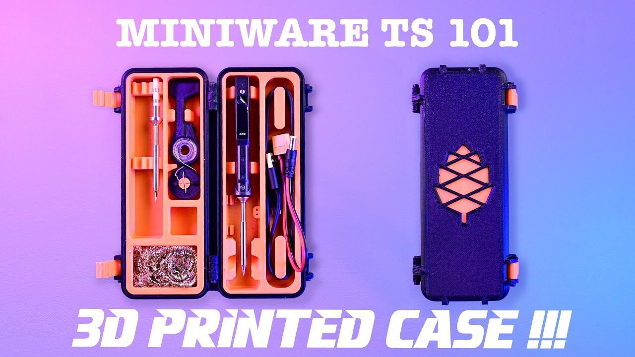 ✨💥 Miniware TS101 3D prinnted Case #3dprinters #soldering #fpv #timelapse #bilumedia