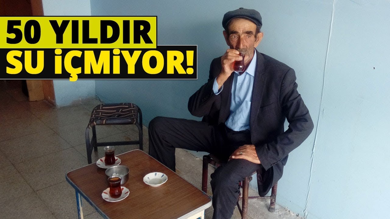 50 Yıldır Su İçmeyen Yaşlı Adam, Sıvı İhtiyacını Çay İçerek Karşılıyor