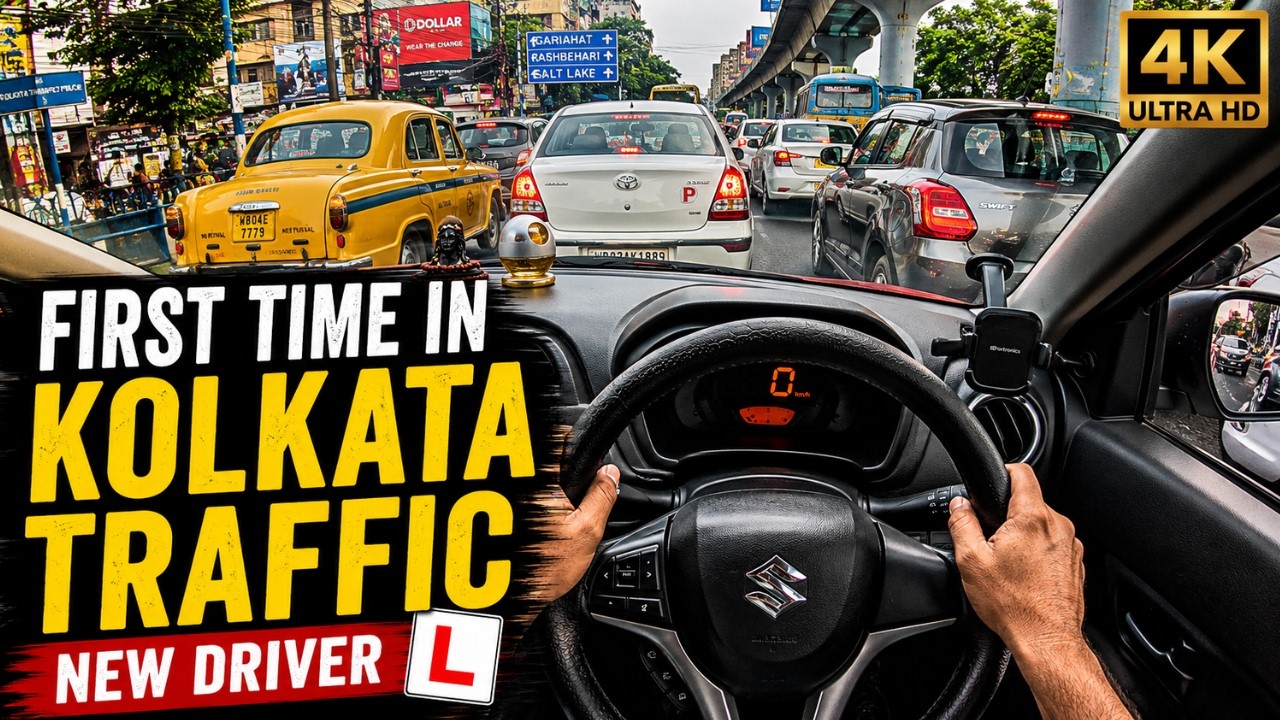 Driving in Kolkata Traffic as a New Driver 🚗 | Apple CarPlay Navigation + Mistakes & Tips #altok10