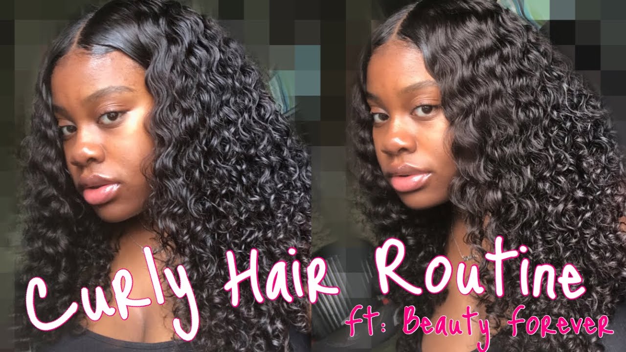 Curly Hair Routine ft. Beauty Forever Malaysian Curly Hair!!