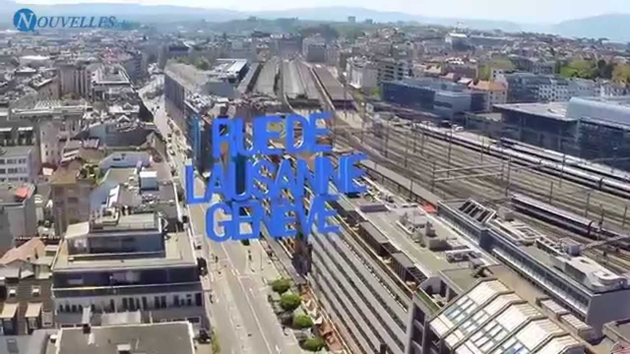 Flâneries Genève - Rue de Lausanne vue du ciel