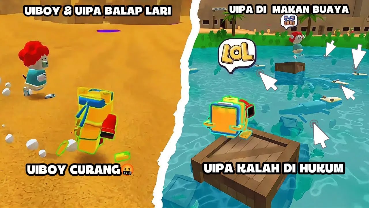 Balap Lari Kocak 🤣❗ Uipa Dicurangi Uiboy Saat Balap Lari 😡❗Super Bear Adventur