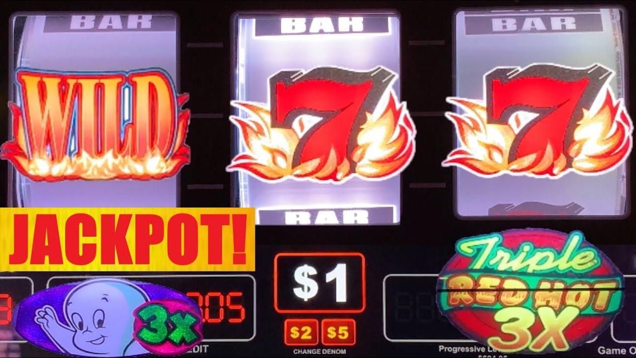 ДЖЕКПОТ! Мне достались ОГНЕННЫЕ 7-ки! Играйте в слот Triple Red Hot 777 + 3 Reel Casper!