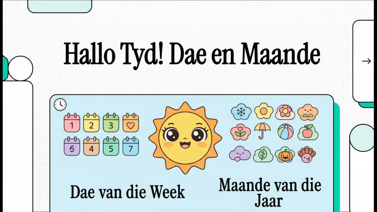 Leer Afrikaans - Dae van die Week en Maande van Jaar / Afrikaans Basics: Days and Months in Minutes