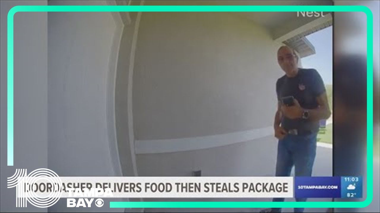 Doordasher delivers food, steals Amazon package before leaving in Polk County