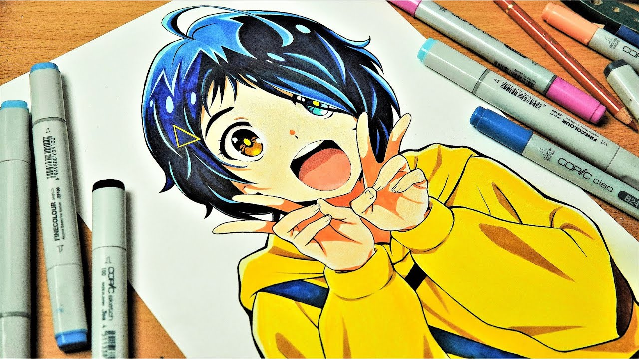 Drawing Wonder Egg Priority - Ai Ohto (ワンダーエッグ・プライオリティ)