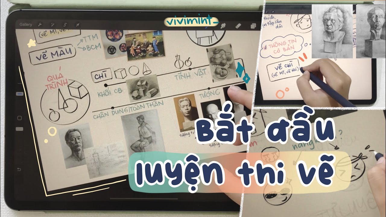 ✨TSMT #10✨ Bắt đầu luyện thi vẽ như thế nào || vivi mint