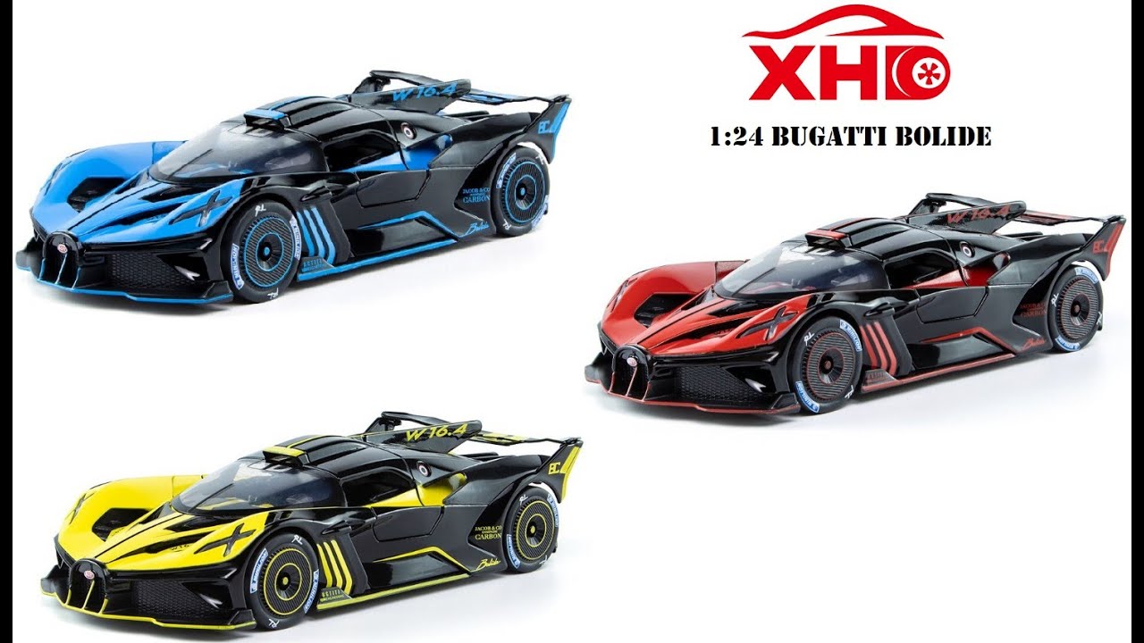 XHD 1:24 Bugatti Bolide Diecast Metal Model Unboxing