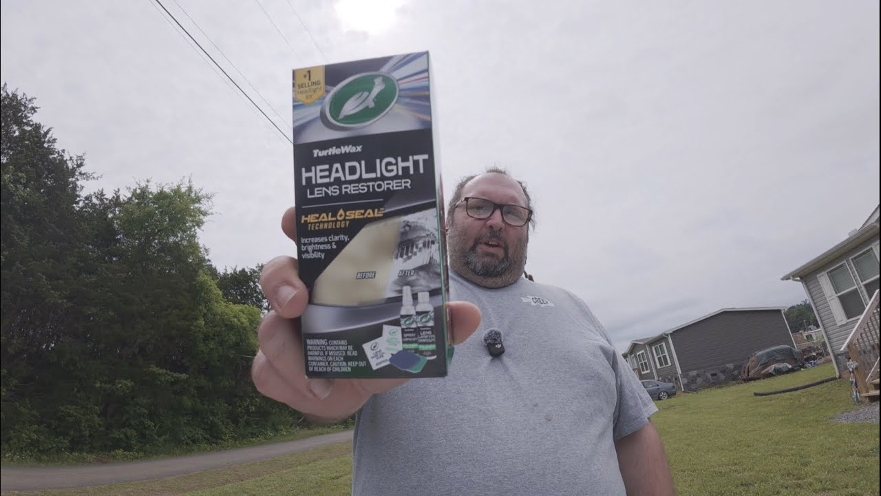 Turtle wax headlight restoration. Does it work?  #carrestoration #turtlewax #cars #subscribe