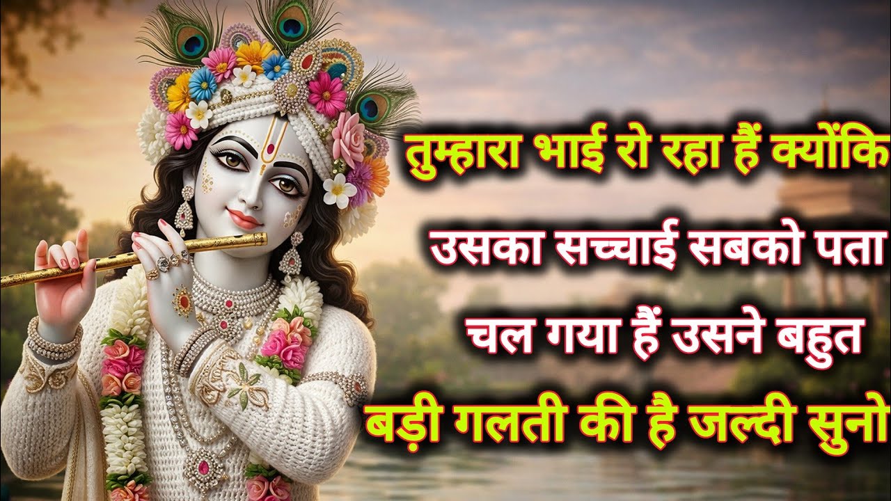 ||मेरे प्रिय||तुम्हारा भाई रो रहा हैं क्योंकि उसका सच्चाई सबको...🌺lord Krishna divine message 🌺