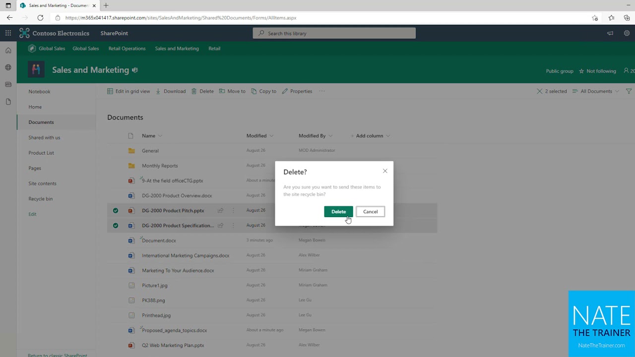 Загружайте, создавайте и управляйте файлами в библиотеках документов SharePoint