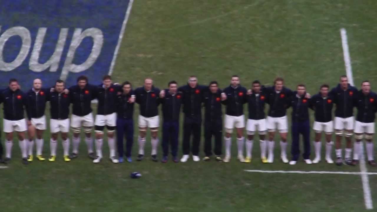 RBS 6 Nations 2012 - France V. Italy anthems at Stade de France