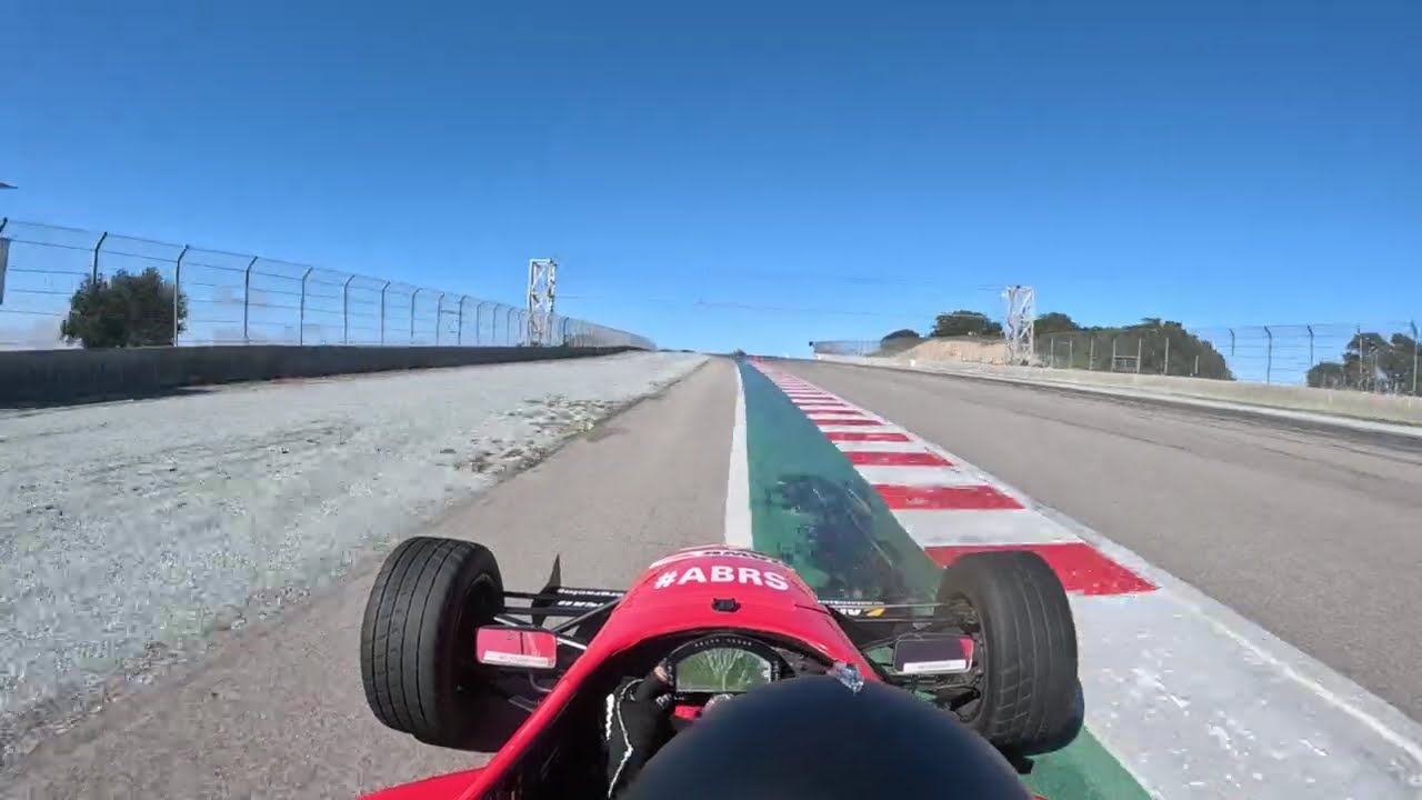 First test at Formula Renault @Laguna  Seca (limited 4500rpm)