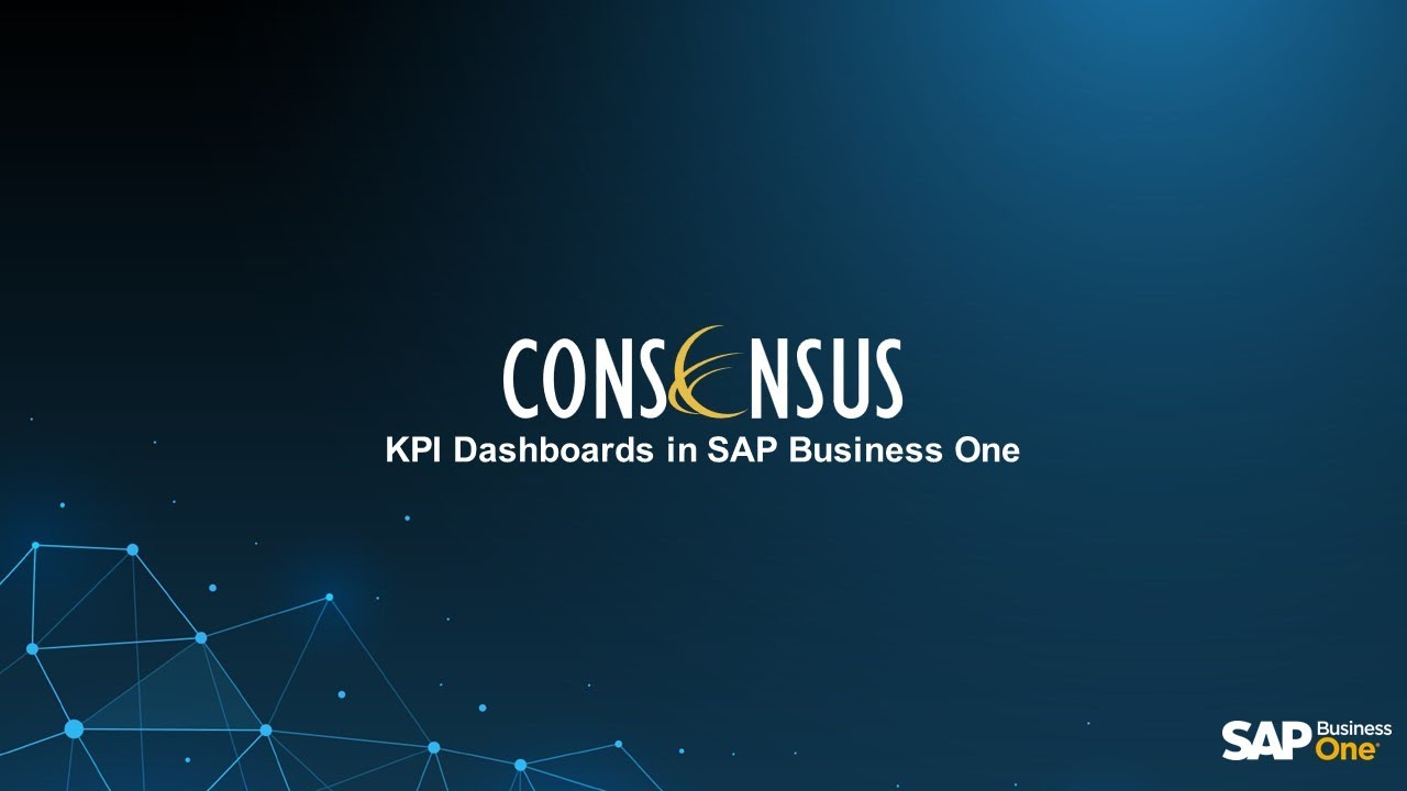 Панели мониторинга KPI в SAP Business One