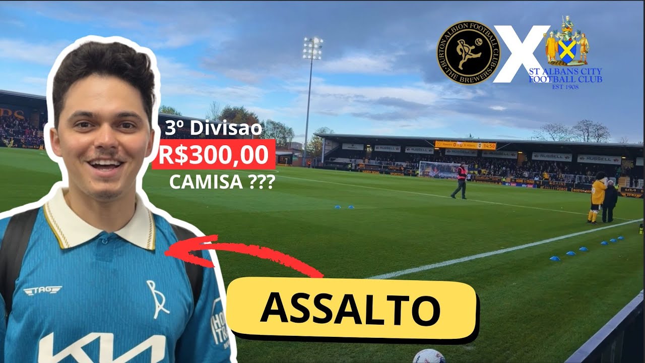EXPLORANDO OS JOGOS DA TERCEIRA DIVISÃO DA INGLATERRA - FOMOS ASSALTADO NA LOJA DO BURTON ALBION!