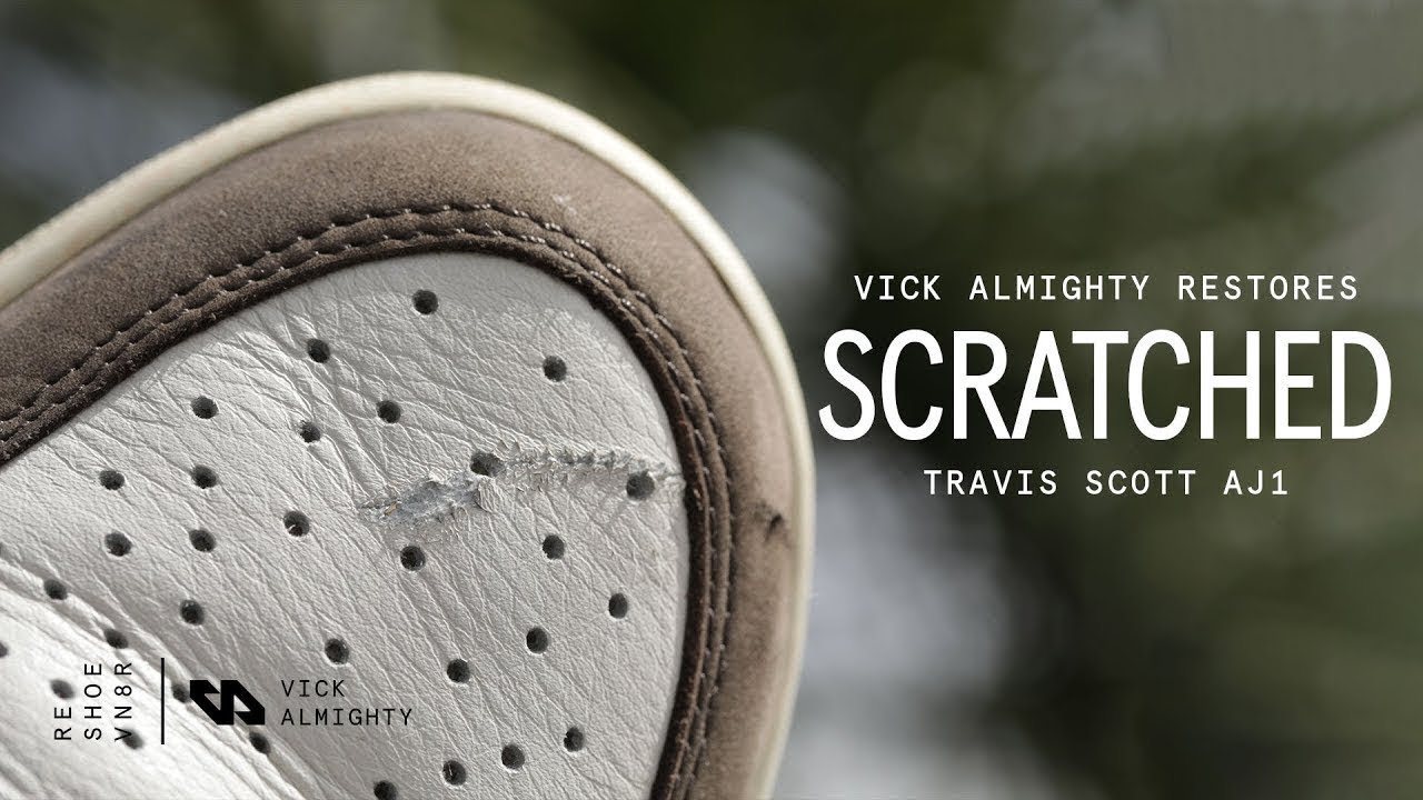 Как восстановить поврежденную кожу | Travis Scott AJ1 Restoration