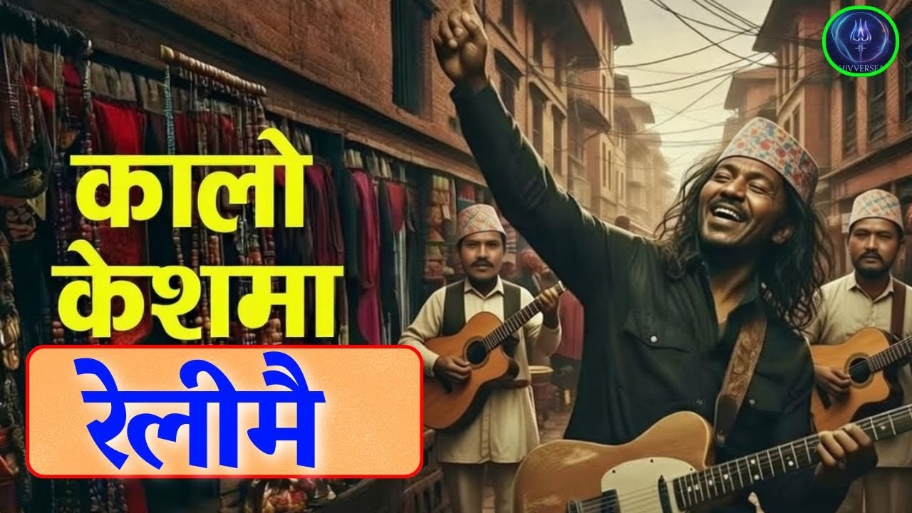Kalo Keshma Bandheko Ribbon | Nepali Folk Romance | Cinematic Guitar Version | Ai Cover Song Video