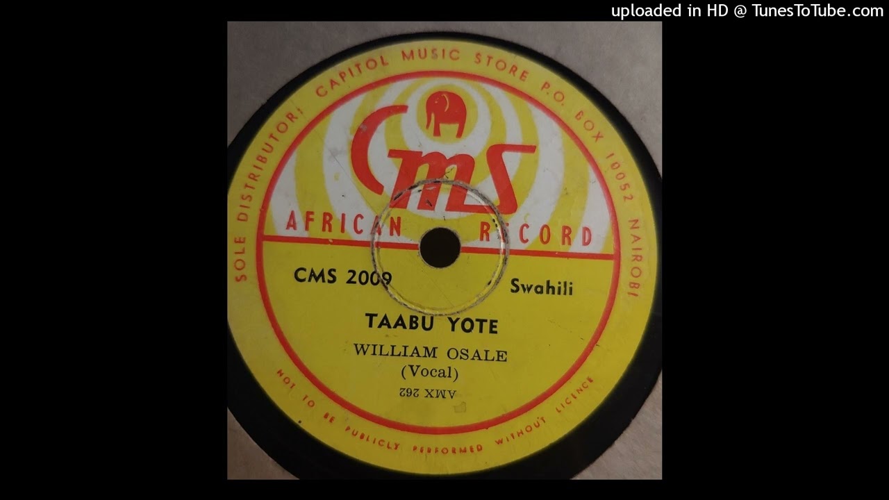 Wiliamu Osale – Taabu Yote | Kenyan Guitar 78 | CMS 2009