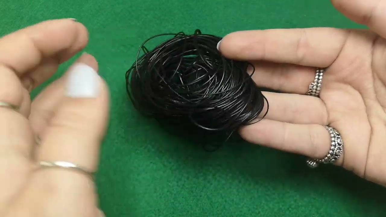 Black Waxed Polyester String Cord 15M Continuous Length 0.5mm Thick Y14820