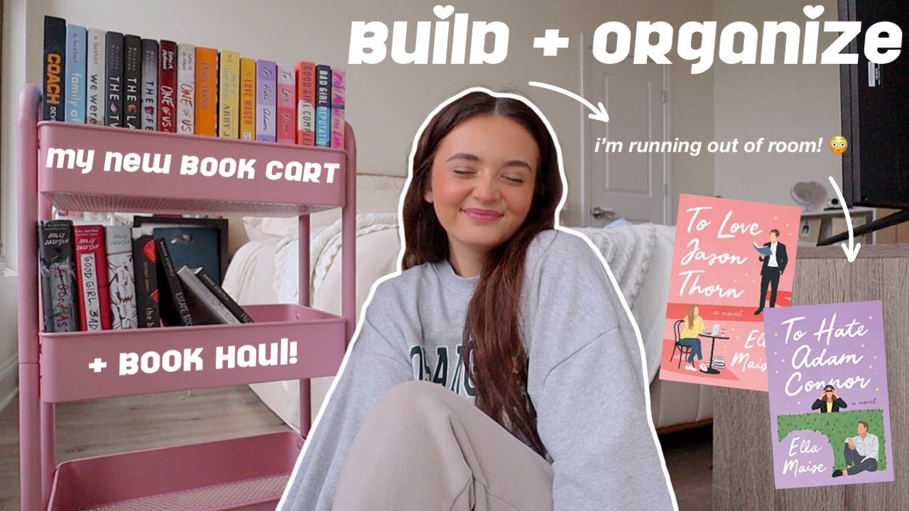 Соберите мою книжную тележку вместе со мной!! 📖✨💌 организуйте мою книжную тележку + перевозку книг!