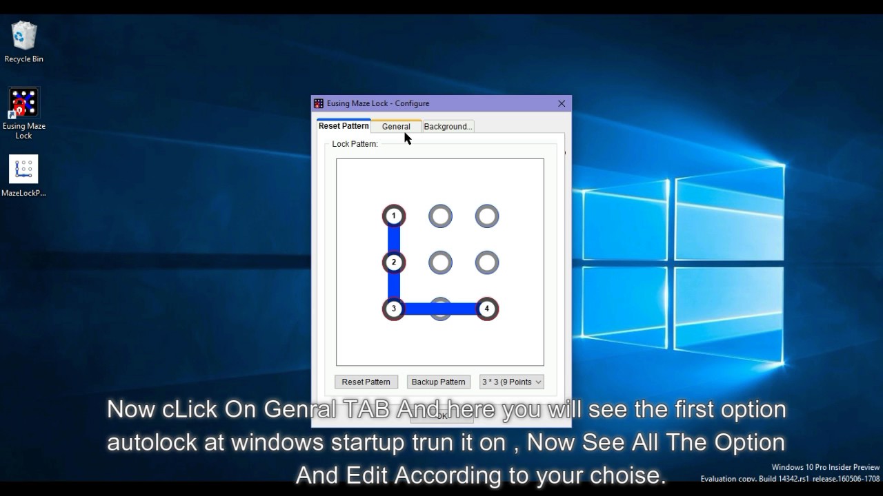 Set Android Like Pattern Lock On Windows