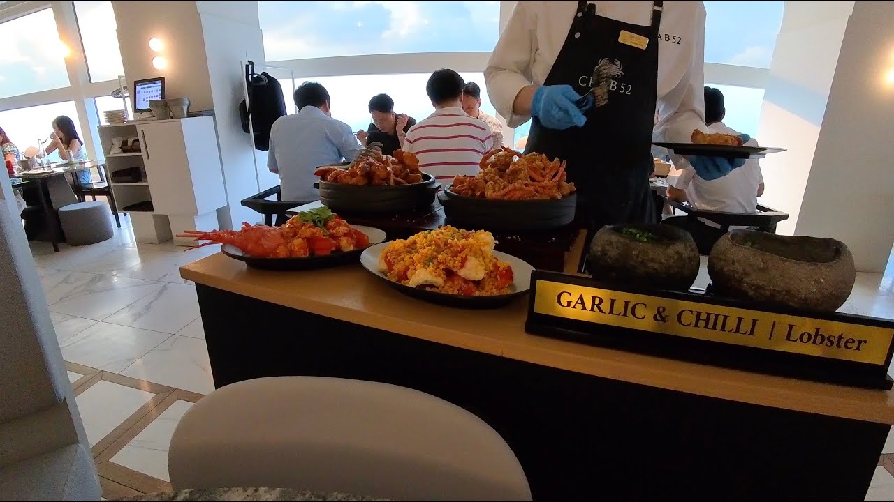 크랩52 해산물 뷔페 - 한국의 노을과 야경까지 완벽한 한끼 Crab52 $200 Seafood buffet with sunset and night view [Korea17]