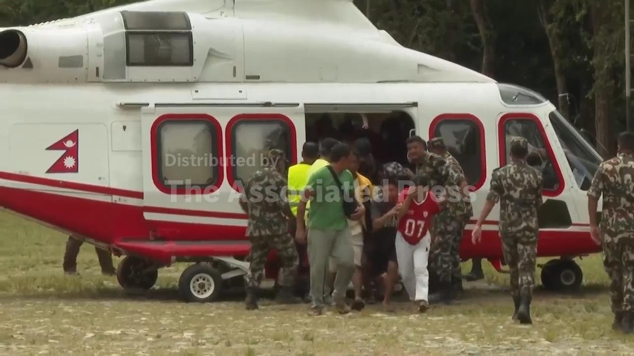 Nepali authorities continue relief efforts and rescues in areas impacted by the flash floods