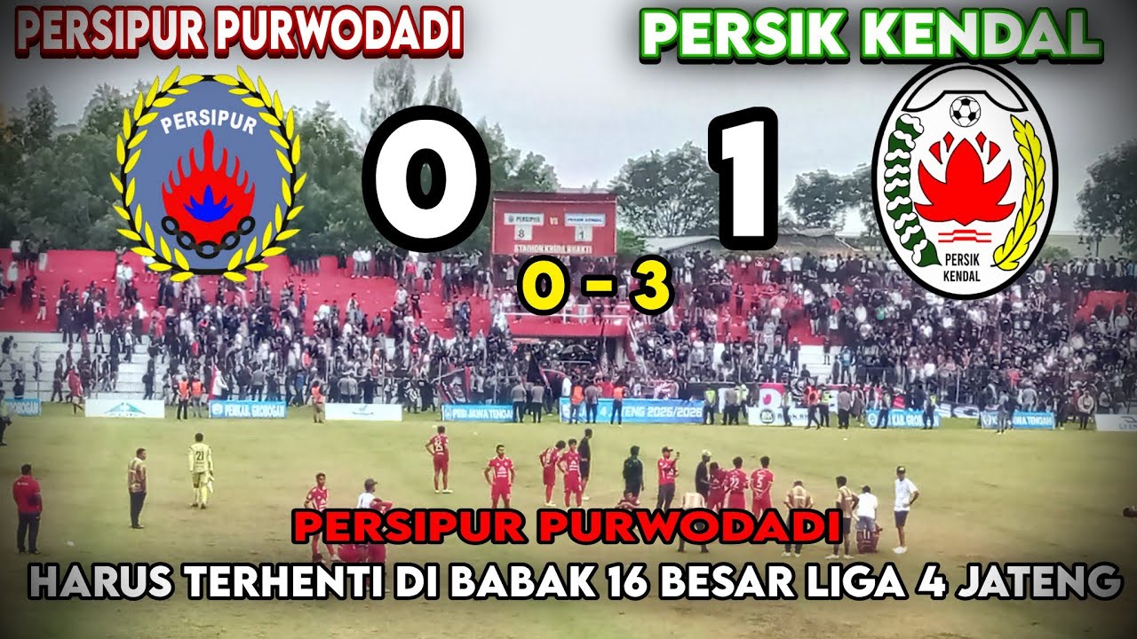 Persipur Purwodadi harus terhenti di Liga 4 setelah dikalahkan Persik Kendal di Stadion Krida Bhakti